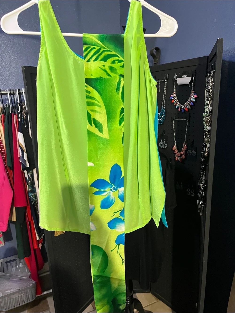Neon Lime Green Sleeveless Women's Camisole